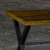 IHOMEADORE Brown Modern Nova Metal Industrial Console Table - 4 of 4