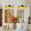DAKAFUL Vintage Bathroom Vanity Light,with Textured Glass Shades,Vanity Fixture,Wall Sconce for Bathroom Mirror/Bedroom/Hallway - 3 of 4