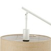 66" Serena Matte White Floor Lamp with Jute Shade - Globe Electric: Adjustable, ETL Listed - 3 of 4