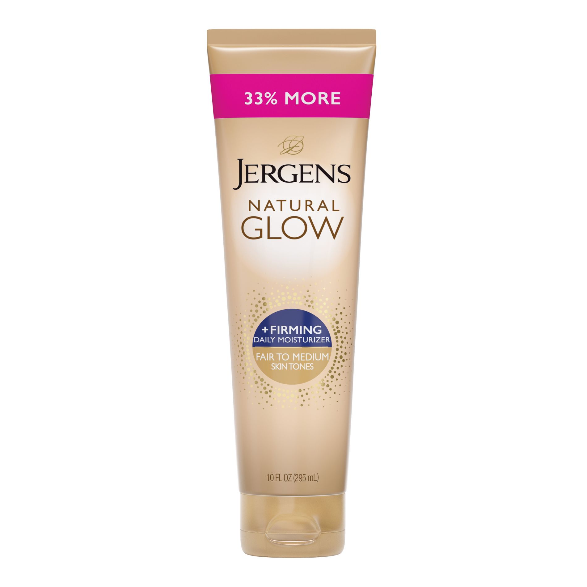 Jergens Natural Glow Firming Daily Moisturizer Self Tanner Body Lotion - 10 fl oz