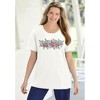 Woman Within Plus Size Two-Piece Flannel Shirt And Tee - 3 of 4