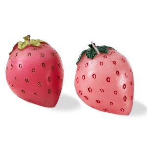 tag Strawberry Candle, Set of 2 - 1 of 2