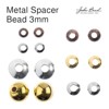 John Bead Must Have Findings Metal Silver 3mm Spacer Beads for Jewelry Making Findings, 165 Pieces - 4 of 4