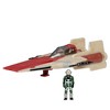 Star Wars Micro Galaxy Squadron A-Wing 3 Inch Light Armor Class Vehicle with 1-Inch Micro Figure Accessory - 3 of 4
