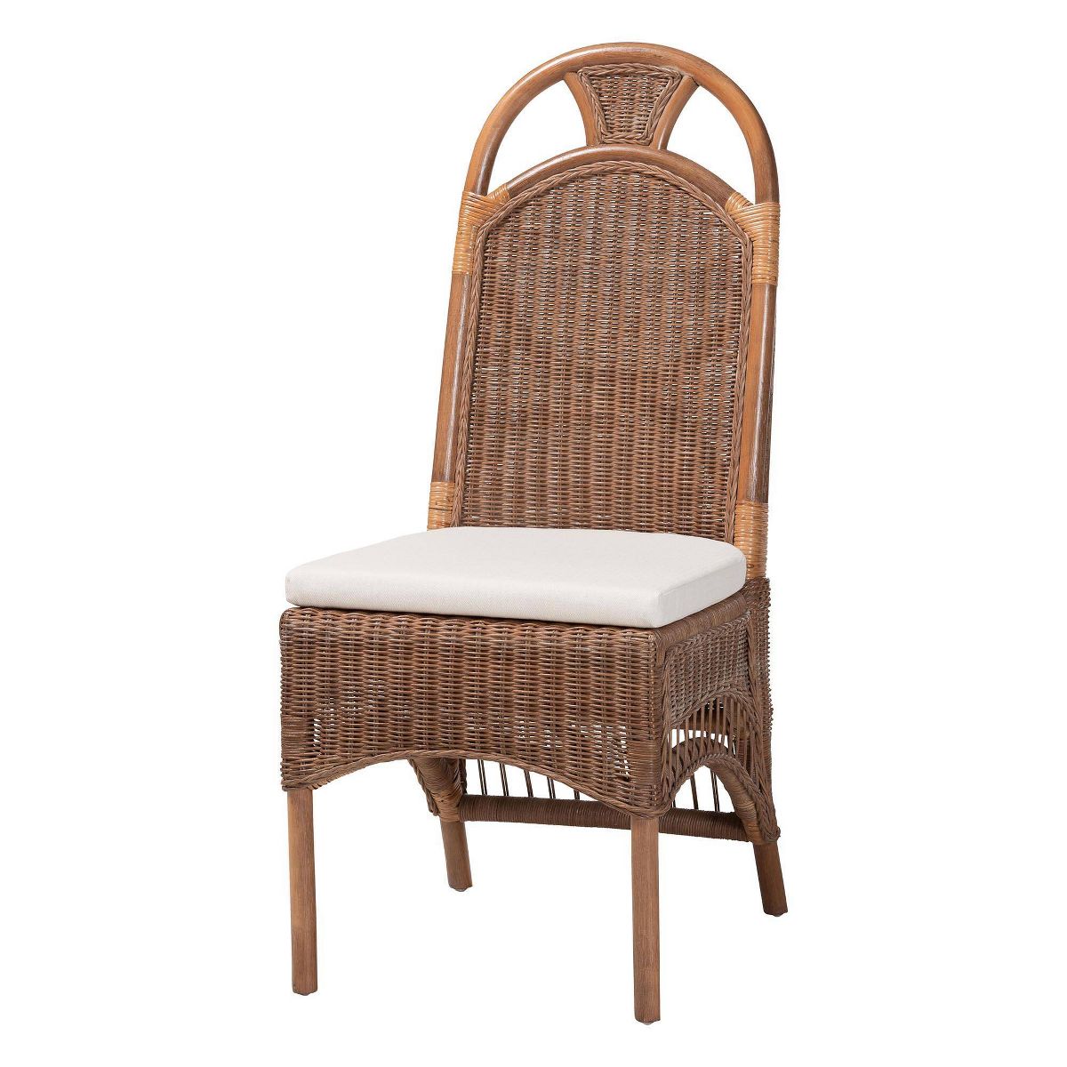 bali & pari Raya Natural Rattan Dining Chair Brown - thumbnail 7