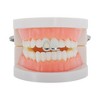 Unique Bargains Hip Hop Hollowout Rhinestone Heart Fake Grills 1 Pc - 2 of 4