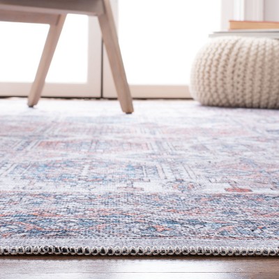 Serapi Ivory and Rust 8' x 10' Hand-knotted Washable Area Rug