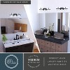 VAXCEL Cardiff 3 Light Bronze Mission Bathroom Vanity Fixture - 3 of 4
