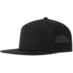 Fisfet Men Flat Brim Adjustable Performance Hat Snapback Laser Perforated Baseball Cap - 1 of 1