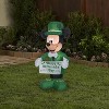 Gemmy Airblown Inflatable St. Patrick's Day Mickey Mouse, 3.5 ft Tall, Green - 2 of 4