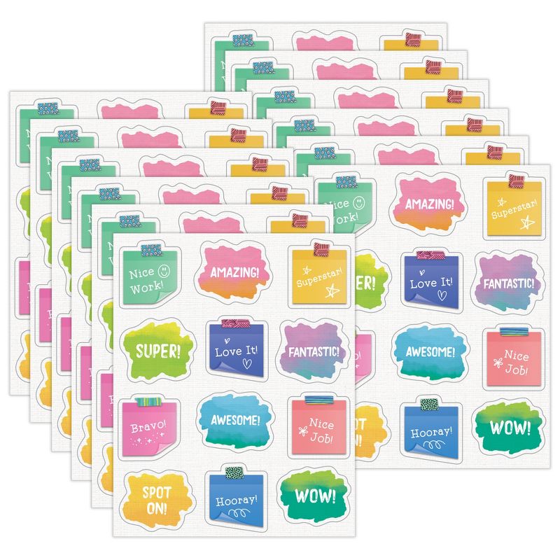 Happily Ever Elementary Creatively Inspired Doodle Motivators Shape Stickers, 72 Per Pack, 12 Packs, 1 of 4
