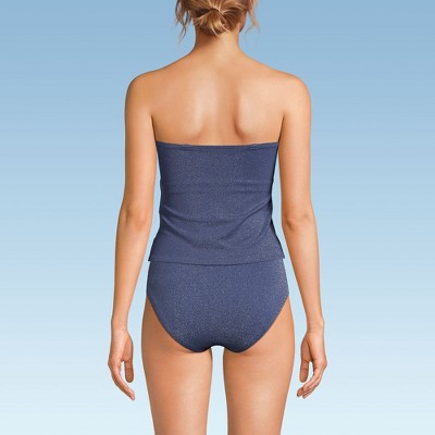 Lands' End Women's Bandeau Tankini Swimsuit Top