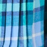 french blue cozy plaid