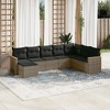 vidaXL Garden Sofa Set Grey PE Rattan Large Modular Garden Sofa Set - 2 of 4