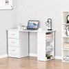NicBex 47.3 Inch Computer Home Office Desk with 3 Drawers and Open Shelves for Study Room,Bedroom and Office,White - 2 of 4