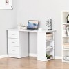 NicBex 47.3 Inch Computer Home Office Desk with 3 Drawers and Open Shelves for Study Room,Bedroom and Office,White - image 2 of 4