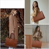 15.6 Inch Large Capacity Vintage Leather Work Computer Bag, Business Casual Shoulder Handbag - 2 of 4