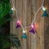 Northlight Mermaid Tails Patio Light Set - 6' White Wire - 10ct - 2 of 4