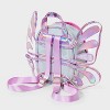 Butterfly Mini Denim Backpack - Cat & Jack™: Cotton Shell, Polyester Handle, Solid Butterfly Pattern - 2 of 4