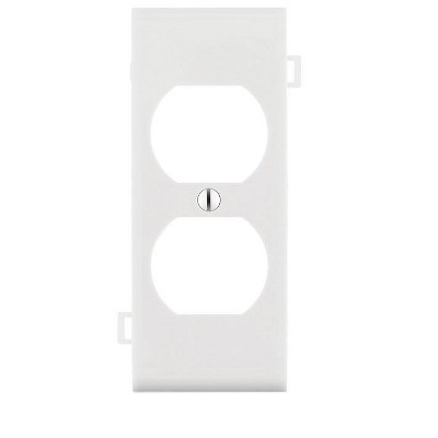 Leviton White 1 gang Thermoplastic Nylon Duplex Wall Plate 1 pk (Model No. PSC8-W)