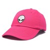 Dalix Alien Embroidered UFO Dad Hat Cotton Baseball Cap Adjustable Mens - 4 of 4