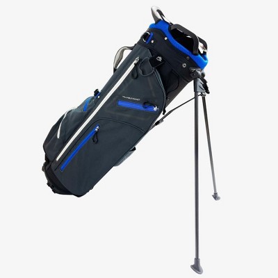 Tour Trek Golf 400 Series Deluxe Golfers Stand Bag 7-Way - Charcoal / Blue