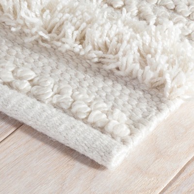 Zhara Handmade Ivory Stripe Indoor/Outdoor Washable Rug