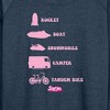 Women's - Barbie - Barbie Vehicles Lightweight French Terry Wide Neck Long Sleeve Shirt - 2 of 4