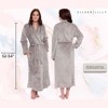 Silver Lilly - Women's Full Length Plush Luxury Bathrobe - image 3 of 4