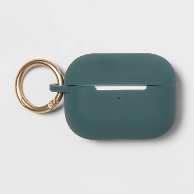 heyday&#8482; Apple AirPods Pro Silicone Case with Clip - Rain Teal