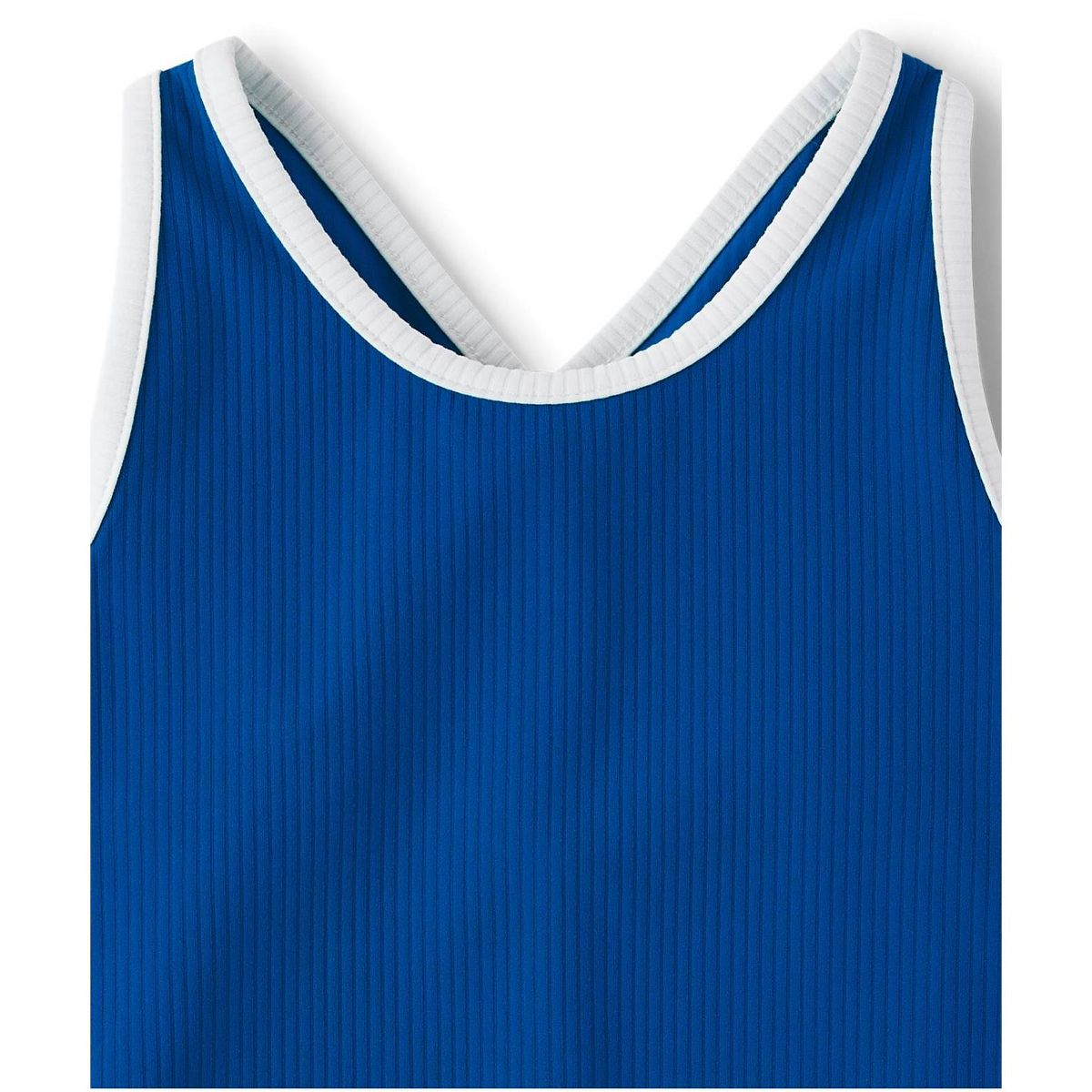 The Children's Place Girls Active Sleeveless Contrast Ribbed Cross Back Tank Top - thumbnail 4