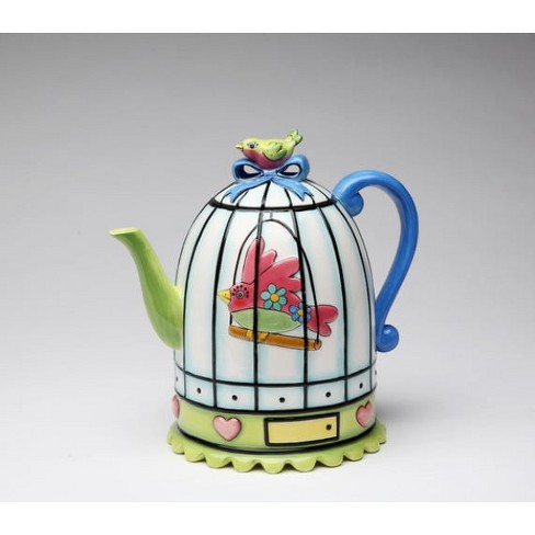 Kevins Gift Shoppe Ceramic Birdcage Teapot - image 1 of 3