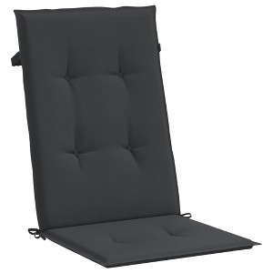 vidaXL 2/4x Garden Chair Cushion Outdoor Seating Pad Cushions Multi Colors 47.2" x 19.7" x 1.6"/ 6 Black - 1 of 4