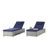 Okak 2-Piece Outdoor PE Wicker Lounge Chair Set,Handwoven Waterproof Chaise Loungers with 5-Position Adjustable for Garden,Deck,Poolside - 2 of 4