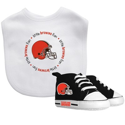 MasterPieces NFL Cleveland Browns Baby Fanatic Bib & Pre-Walkers Set