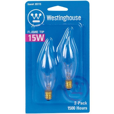 Westinghouse 15 W Ca8 Decorative Incandescent Bulb E12 (candelabra ...