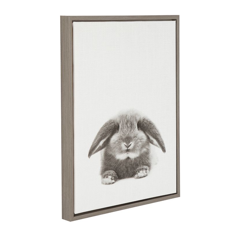 24" x 18" Rabbit Framed Canvas Art - Uniek, 3 of 6