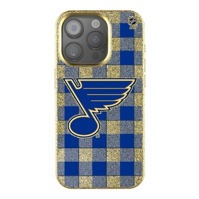 Keyscaper NHL Plaid Bling Cell Phone Case for iPhone 14 Pro Max