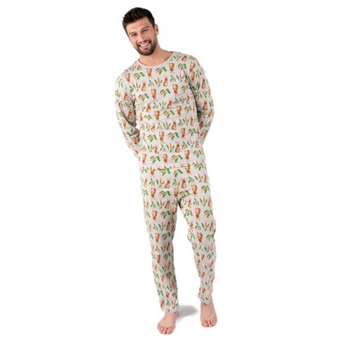 Leveret Mens Two Piece Cotton Loose Fit Pajamas Rabbit S : Target