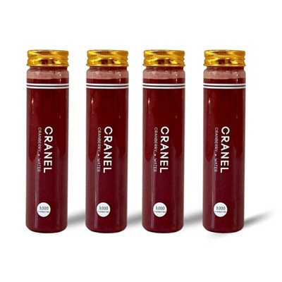 CRANEL UTI Support Cranberry Elixir 4X Bottles (Monthly Supply) Antibiotic-Free 3K Cranberries, 500mg PACs, No Added Sugar