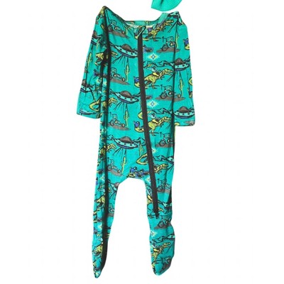Boy's Ranky Roar Zip Up Footie - 2FlyCo