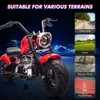 Kids Electric Off-Road Motorcycle,  36V 350W Ride On Electric Motorcycle with Training Wheels, Spring Suspension, Led, Music - 3 of 4