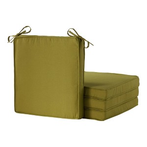 18in Square Outdoor Chair Pad Set of 4 - 1 of 4