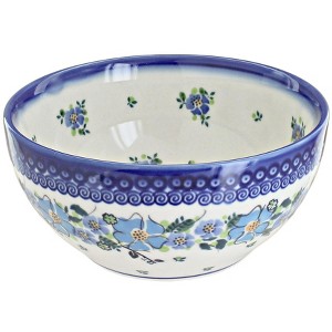 Blue Rose Polish Pottery M02 Galia Cereal/Soup Bowl - 1 of 1