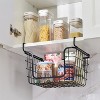 LunaLulinlk Stackable Metal Wire Storage Basket Set for Pantry, Countertop, Kitchen or Bathroom – Black, Set of 3 - 3 of 4