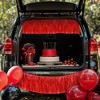 KatchOn, XtraLarge Red Fringe Banner - 6.5 Feet, Pack of 2 | Valentines Day Decorations |Red Streamers for Cherry Party Decorations - 4 of 4