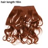 Unique Bargains Women's Halloween Big Wavy Hair Extensions High Temperature Fiber Red Brown 1 Pc - 3 of 3
