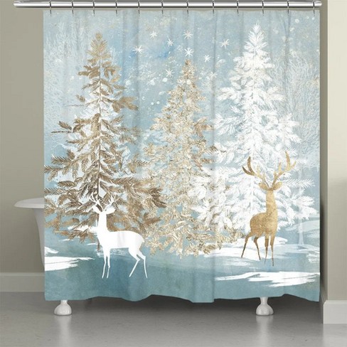 Laural Home Winter Wonderland Shower Curtain Target