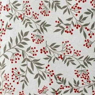 ivory leaf print