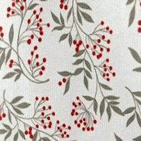 ivory leaf print